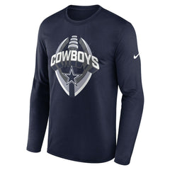 Dallas Cowboys Primetime Legend Icon Performance Long Sleeve T-Shirt - Navy for sale