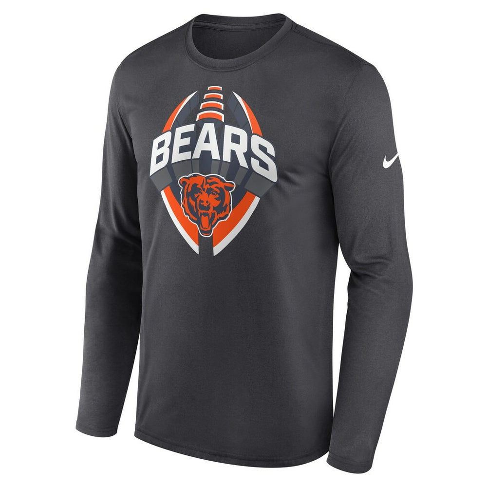 Chicago Bears Primetime Legend Icon Performance Long Sleeve T-Shirt - Anthracite discount