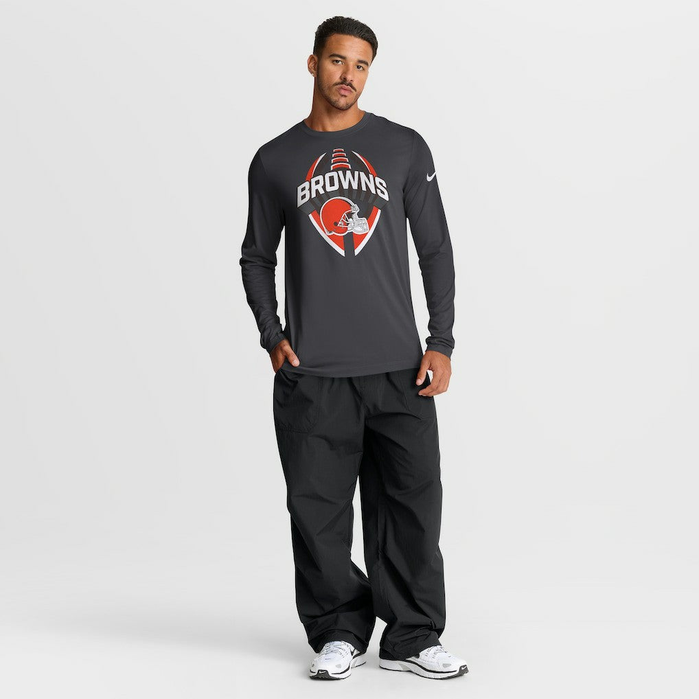 Cleveland Browns Primetime Legend Icon Performance Long Sleeve T-Shirt - Anthracite cheap