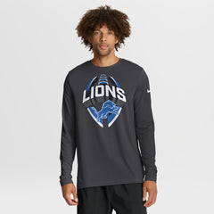 Detroit Lions Primetime Legend Icon Performance Long Sleeve T-Shirt - Anthracite on sale