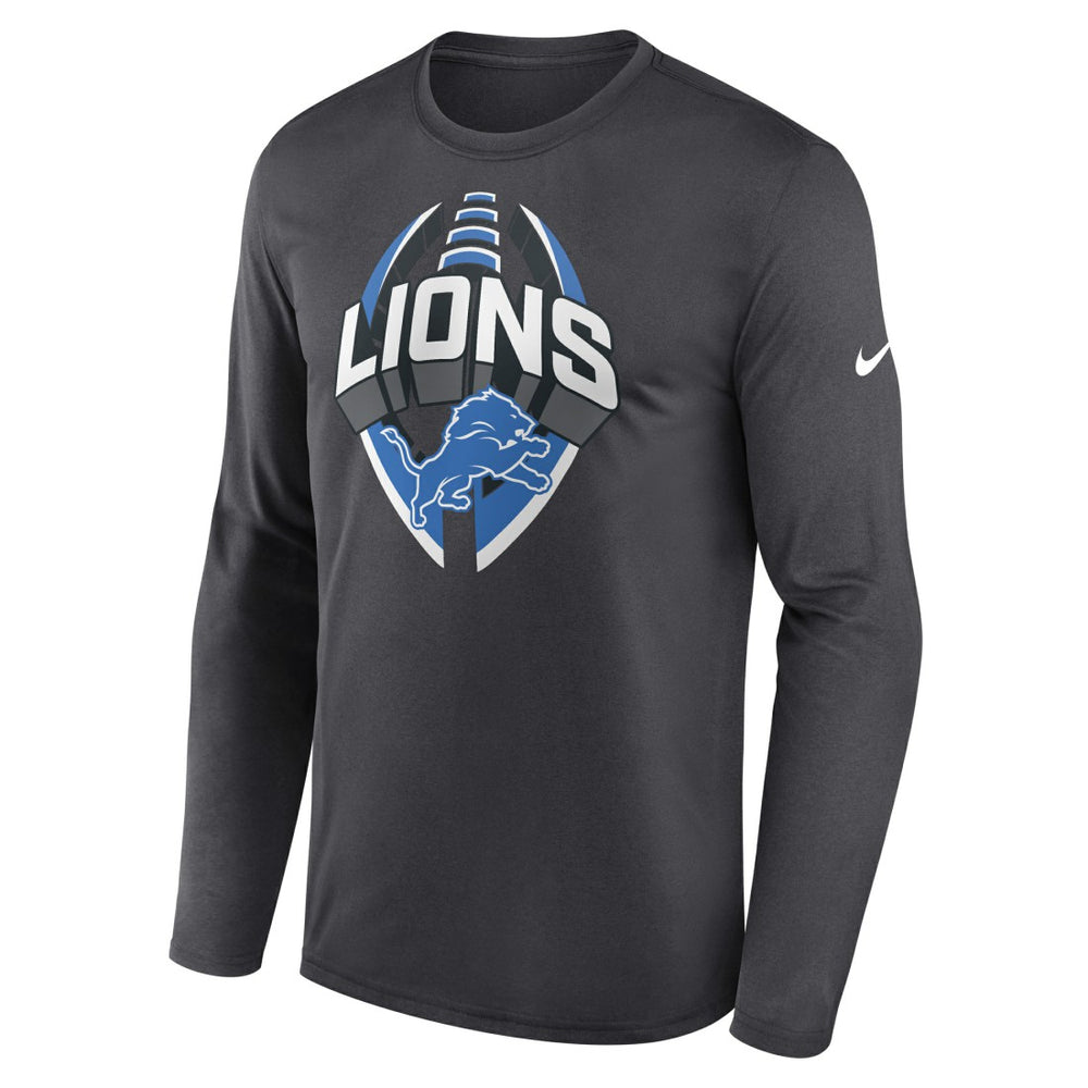 Detroit Lions Primetime Legend Icon Performance Long Sleeve T-Shirt - Anthracite on sale