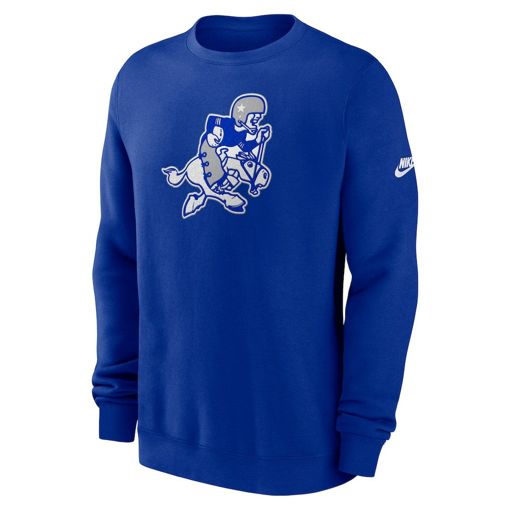 Dallas Cowboys Swing Pass Rewind Club Pullover Sweatshirt - Royal discount