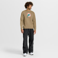 Miami Dolphins Swing Pass Rewind Club Pullover Sweatshirt - Tan on sale