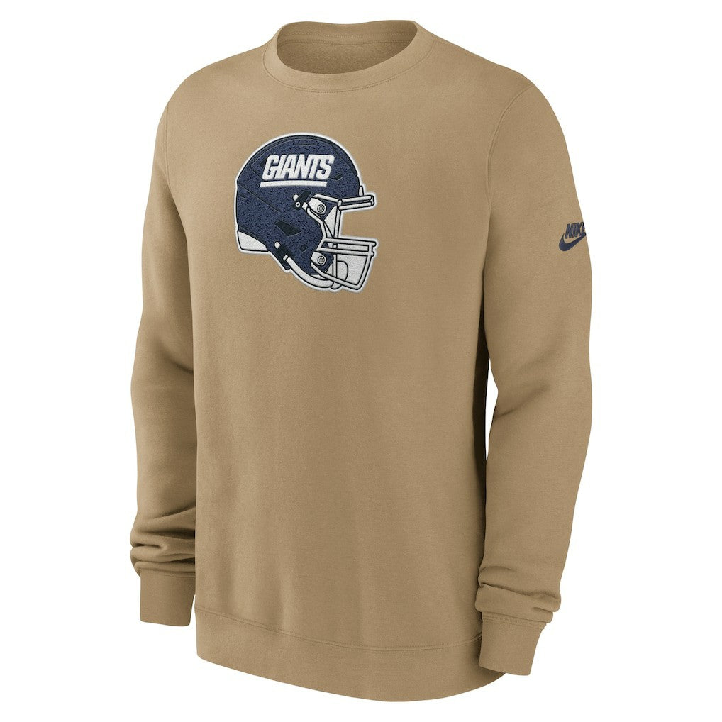 New York Giants Swing Pass Rewind Club Pullover Sweatshirt - Tan discount