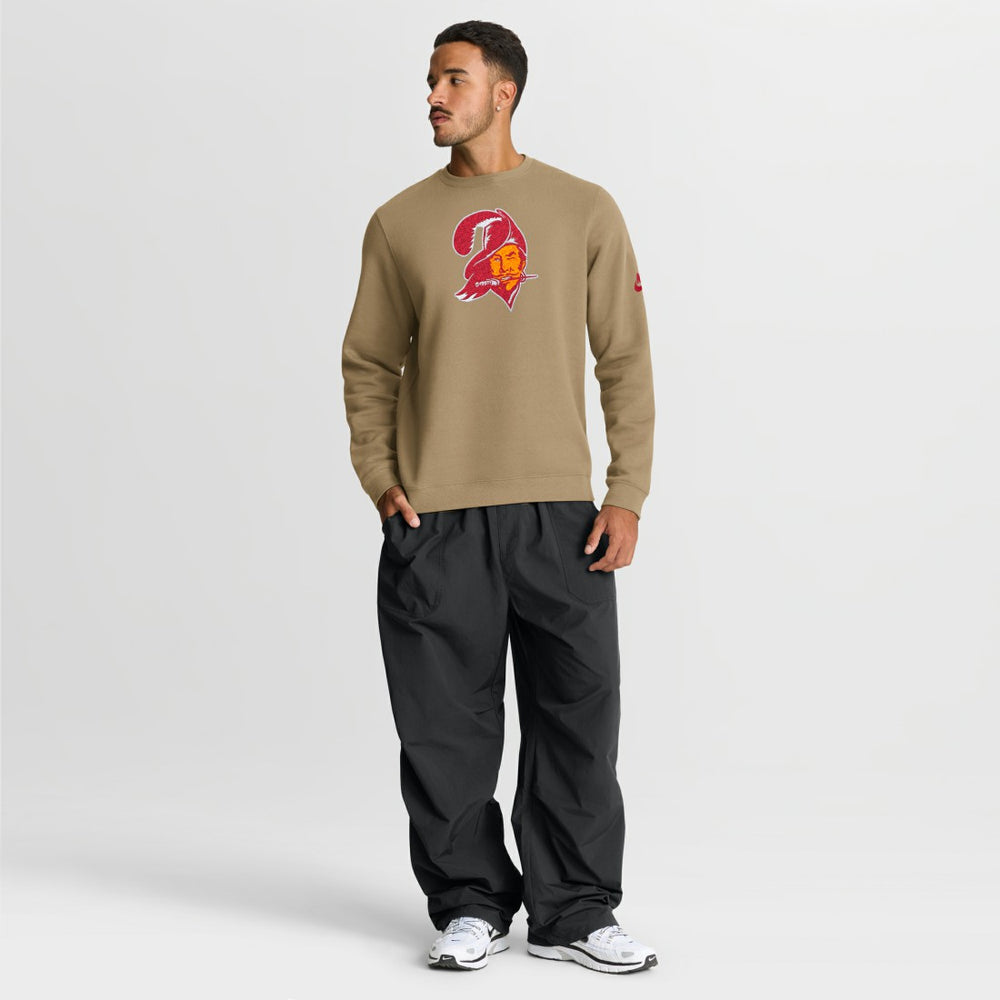 Tampa Bay Buccaneers Swing Pass Rewind Club Pullover Sweatshirt - Tan outlet