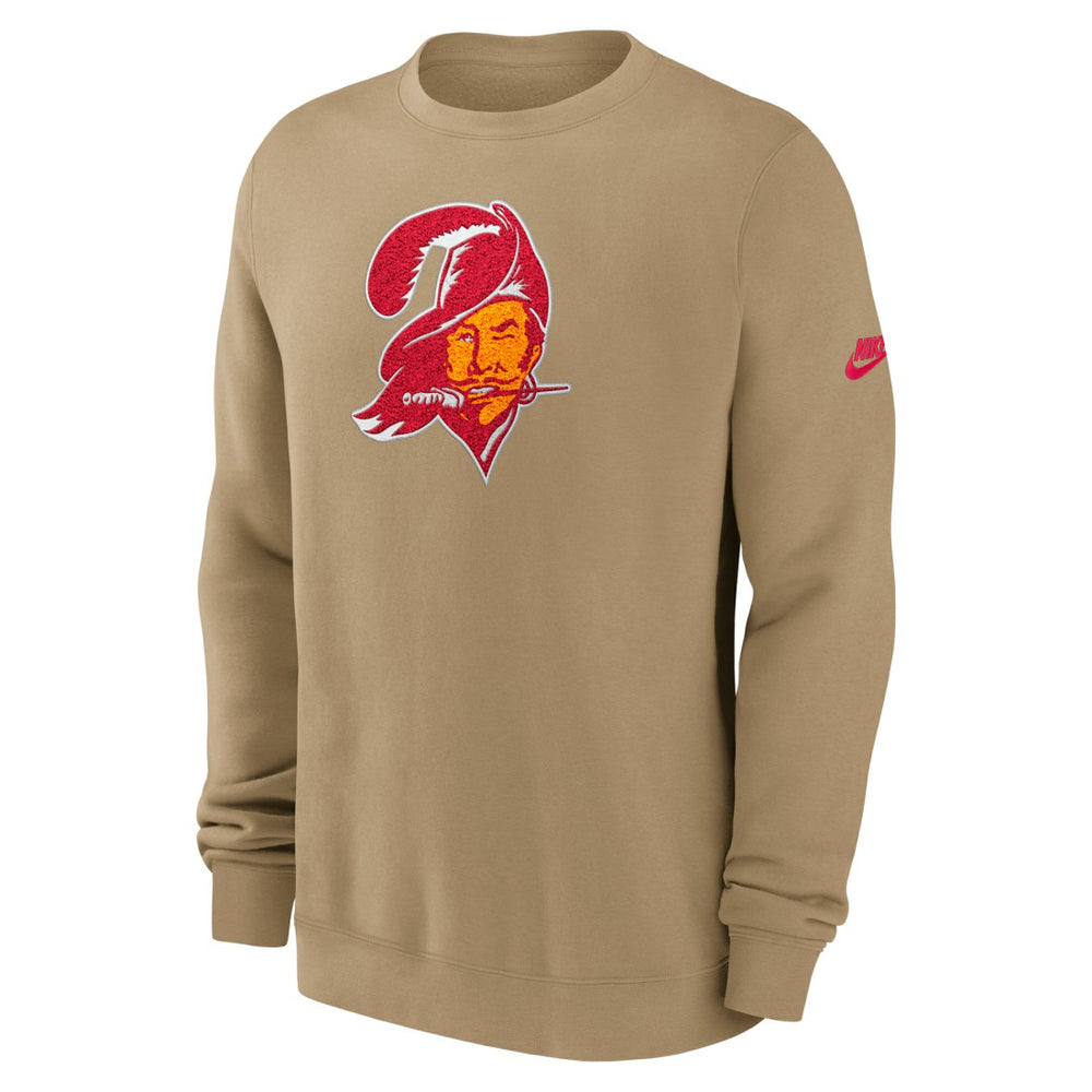 Tampa Bay Buccaneers Swing Pass Rewind Club Pullover Sweatshirt - Tan outlet