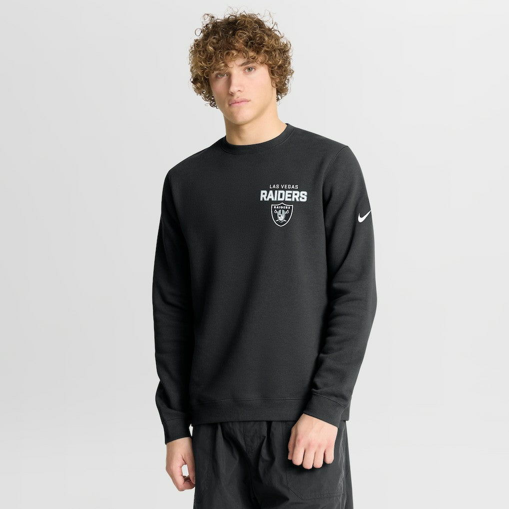 Las Vegas Raiders Primetime Club Fleece Pullover Sweatshirt - Black outlet