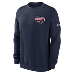 New England Patriots Primetime Club Fleece Pullover Sweatshirt - Navy sale