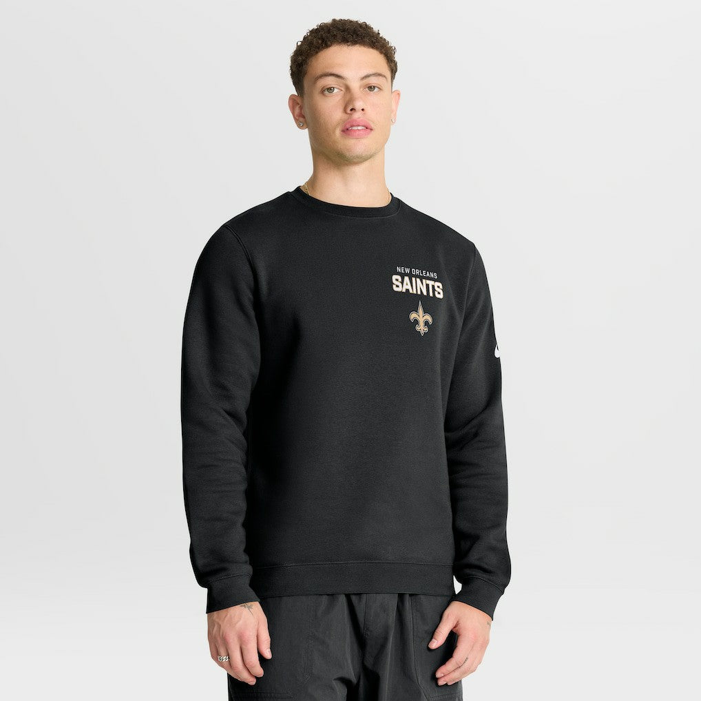 New Orleans Saints Primetime Club Fleece Pullover Sweatshirt - Black outlet