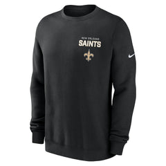 New Orleans Saints Primetime Club Fleece Pullover Sweatshirt - Black outlet