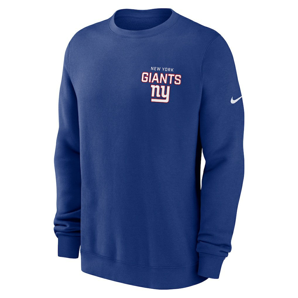 New York Giants Primetime Club Fleece Pullover Sweatshirt - Royal outlet