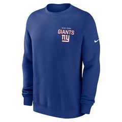 New York Giants Primetime Club Fleece Pullover Sweatshirt - Royal outlet