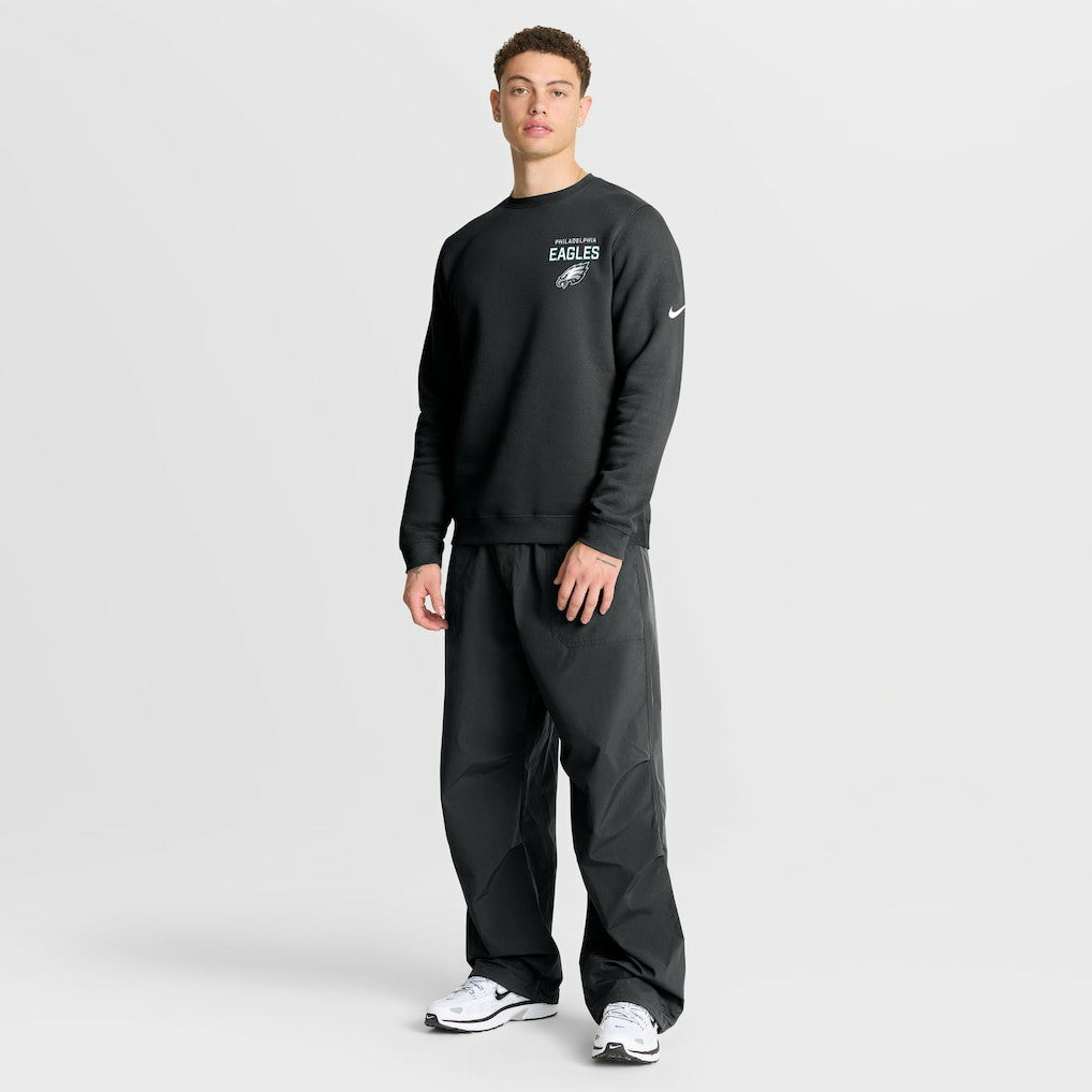 Philadelphia Eagles Primetime Club Fleece Pullover Sweatshirt - Black cheap