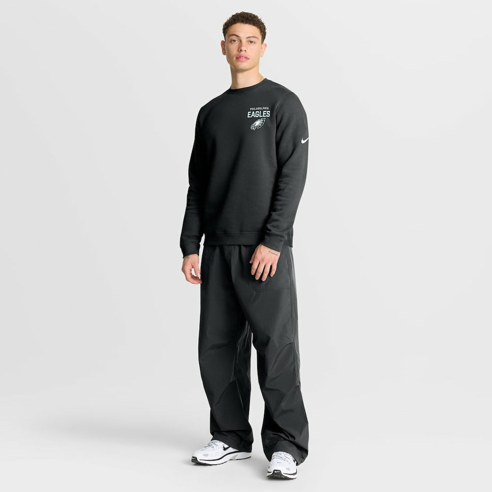 Philadelphia Eagles Primetime Club Fleece Pullover Sweatshirt - Black cheap