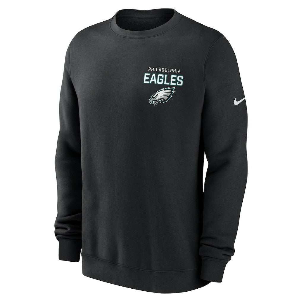 Philadelphia Eagles Primetime Club Fleece Pullover Sweatshirt - Black cheap