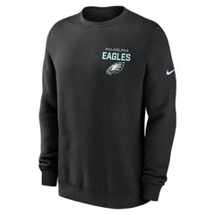 Philadelphia Eagles Primetime Club Fleece Pullover Sweatshirt - Black cheap