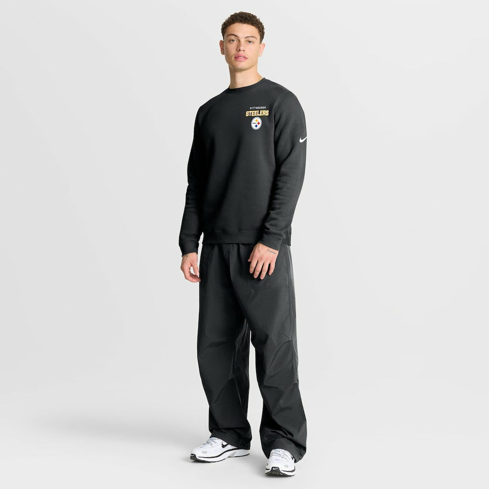Pittsburgh Steelers Primetime Club Fleece Pullover Sweatshirt - Black sale