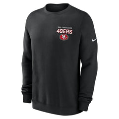San Francisco 49ers Primetime Club Fleece Pullover Sweatshirt - Black sale