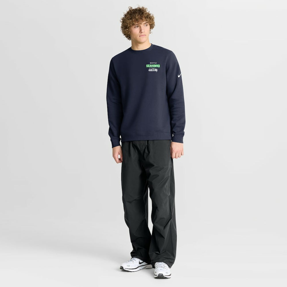Seattle Seahawks Primetime Club Fleece Pullover Sweatshirt - College Navy online