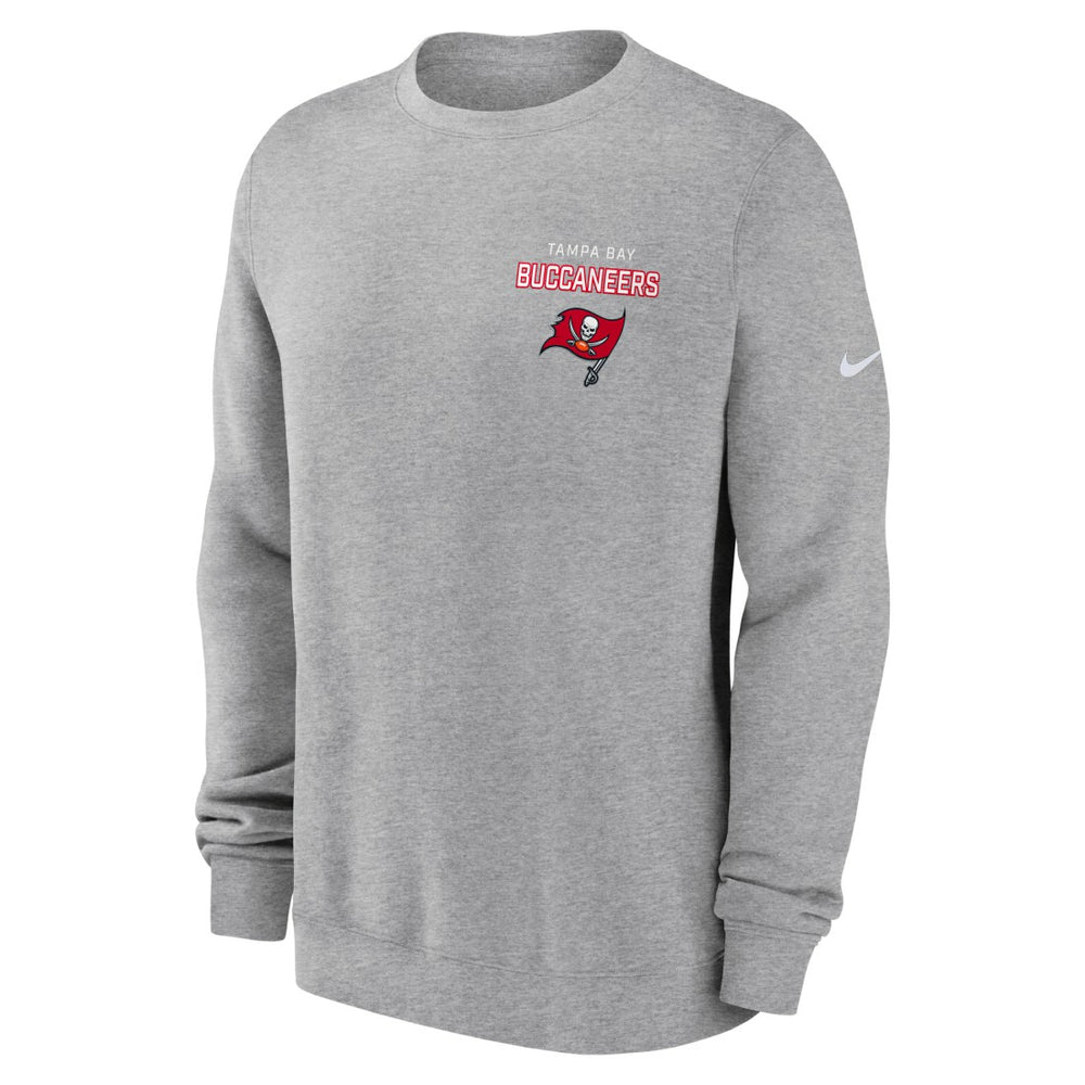 Tampa Bay Buccaneers Primetime Club Fleece Pullover Sweatshirt - Heather Gray online