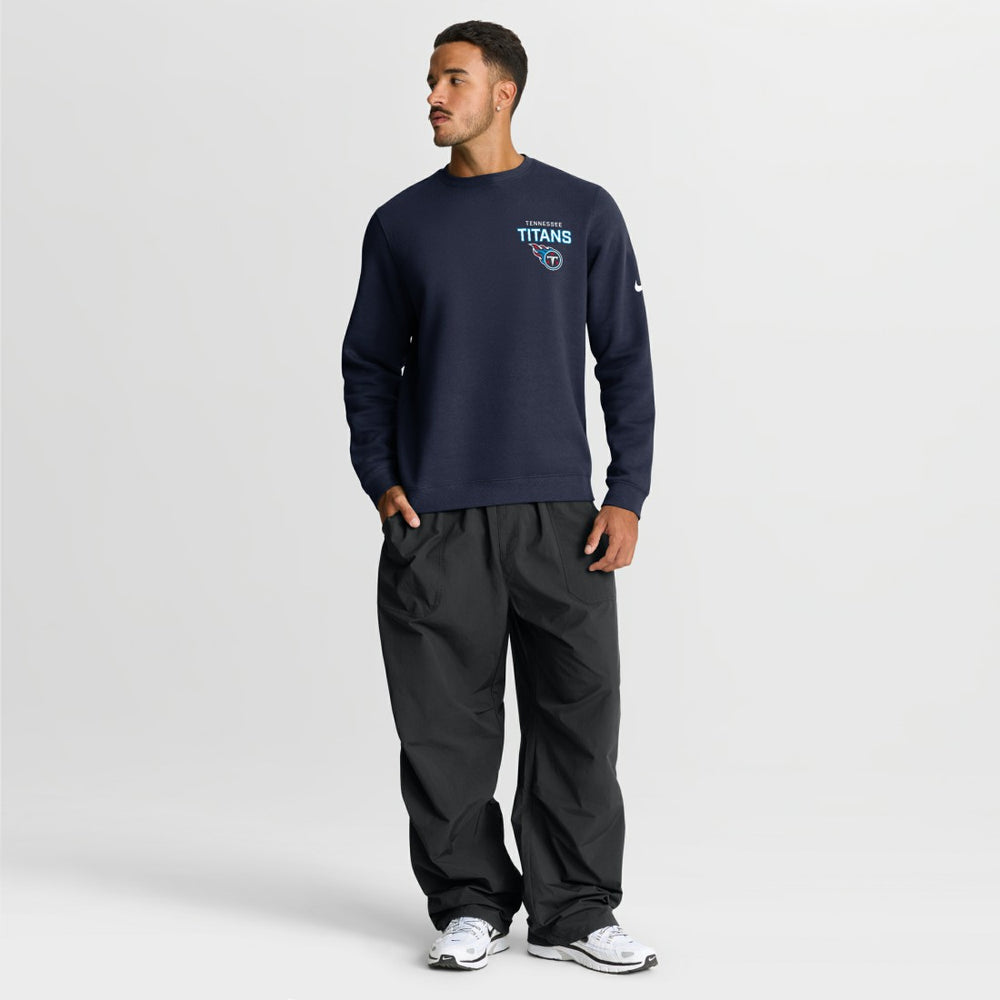 Tennessee Titans Primetime Club Fleece Pullover Sweatshirt - Navy outlet