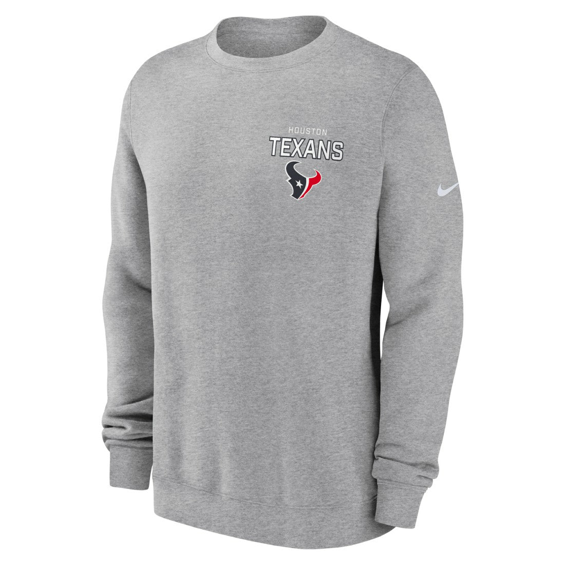 Houston Texans Primetime Club Fleece Pullover Sweatshirt - Heather Gray online