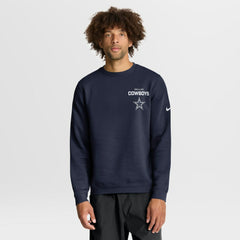 Dallas Cowboys Primetime Club Fleece Pullover Sweatshirt - Navy cheap