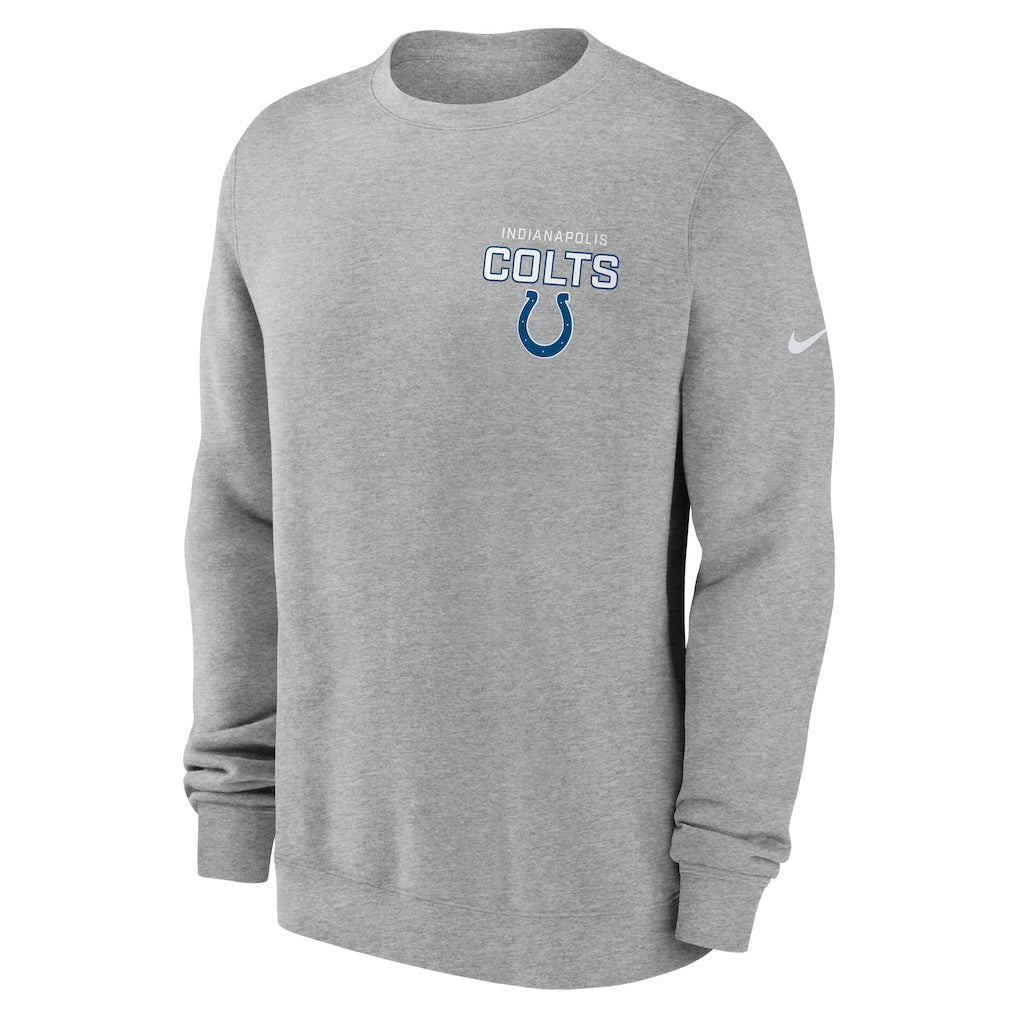 Indianapolis Colts Primetime Club Fleece Pullover Sweatshirt - Heather Gray on sale