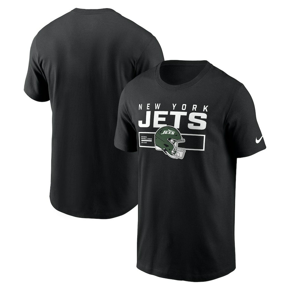 New York Jets Primetime Helmet Essential T-Shirt - Black outlet
