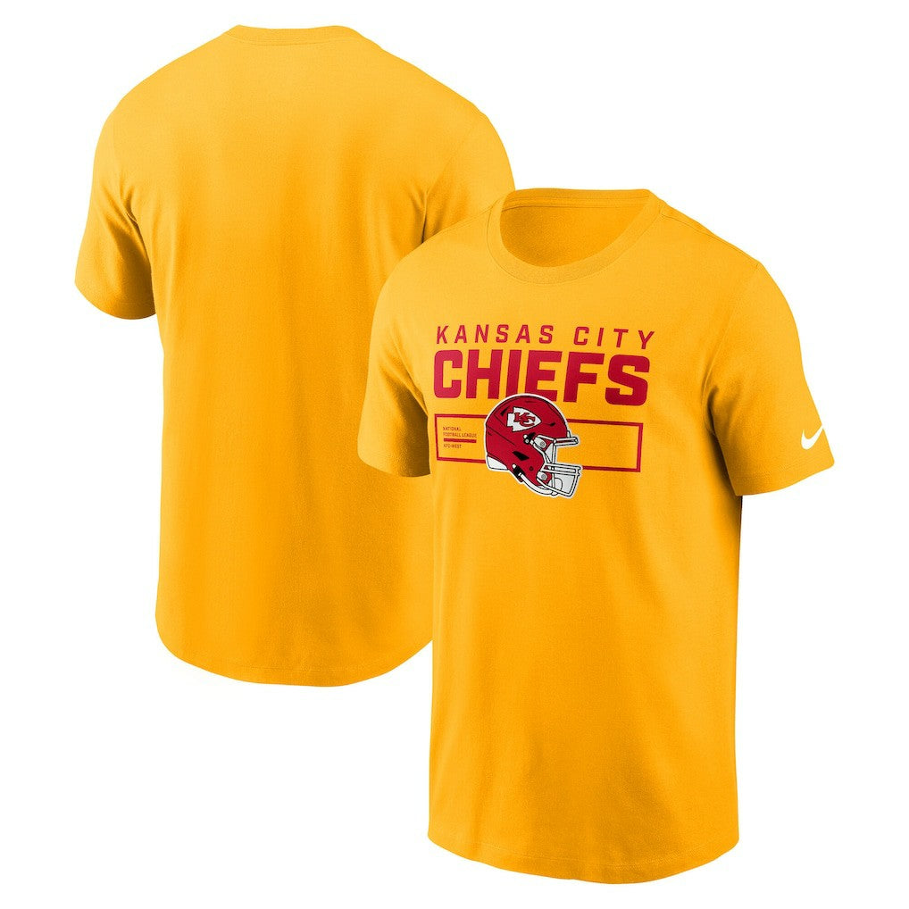 Kansas City Chiefs Primetime Helmet Essential T-Shirt - Gold sale