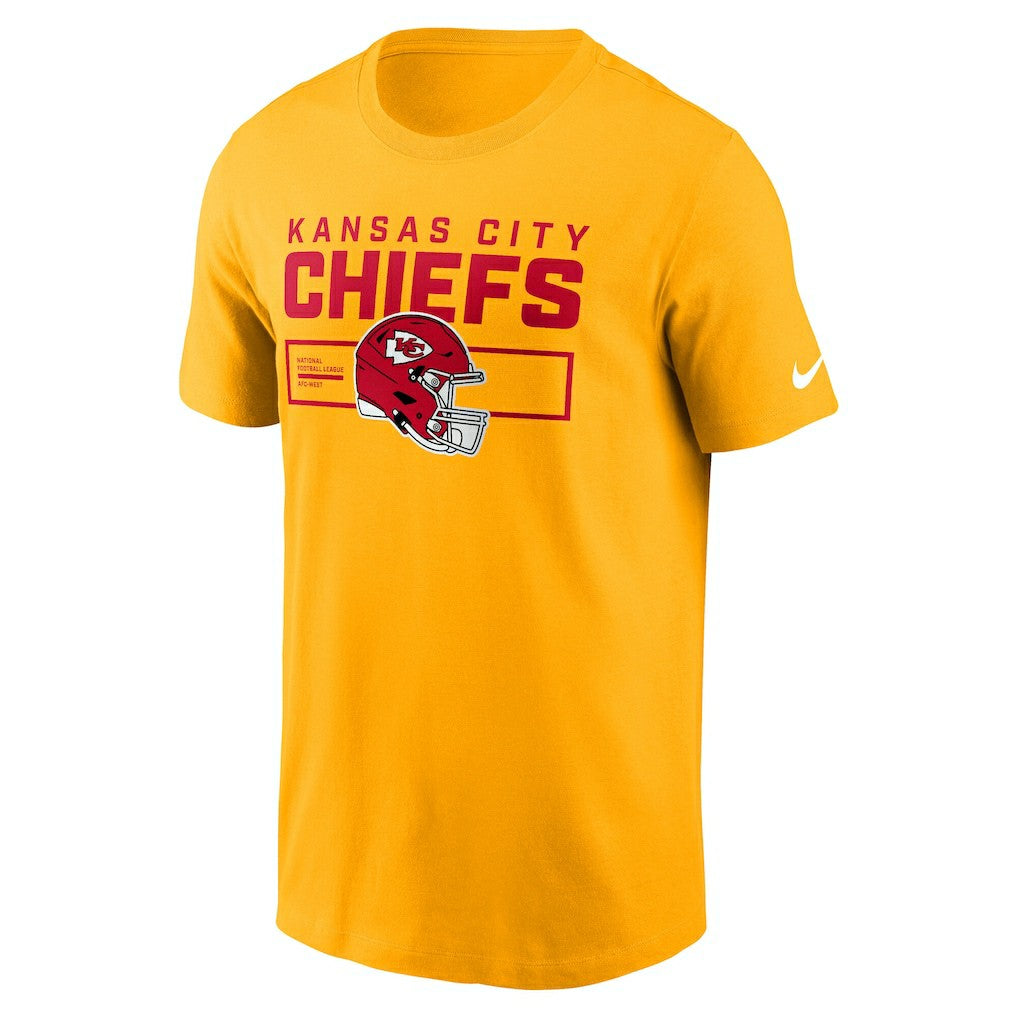 Kansas City Chiefs Primetime Helmet Essential T-Shirt - Gold sale