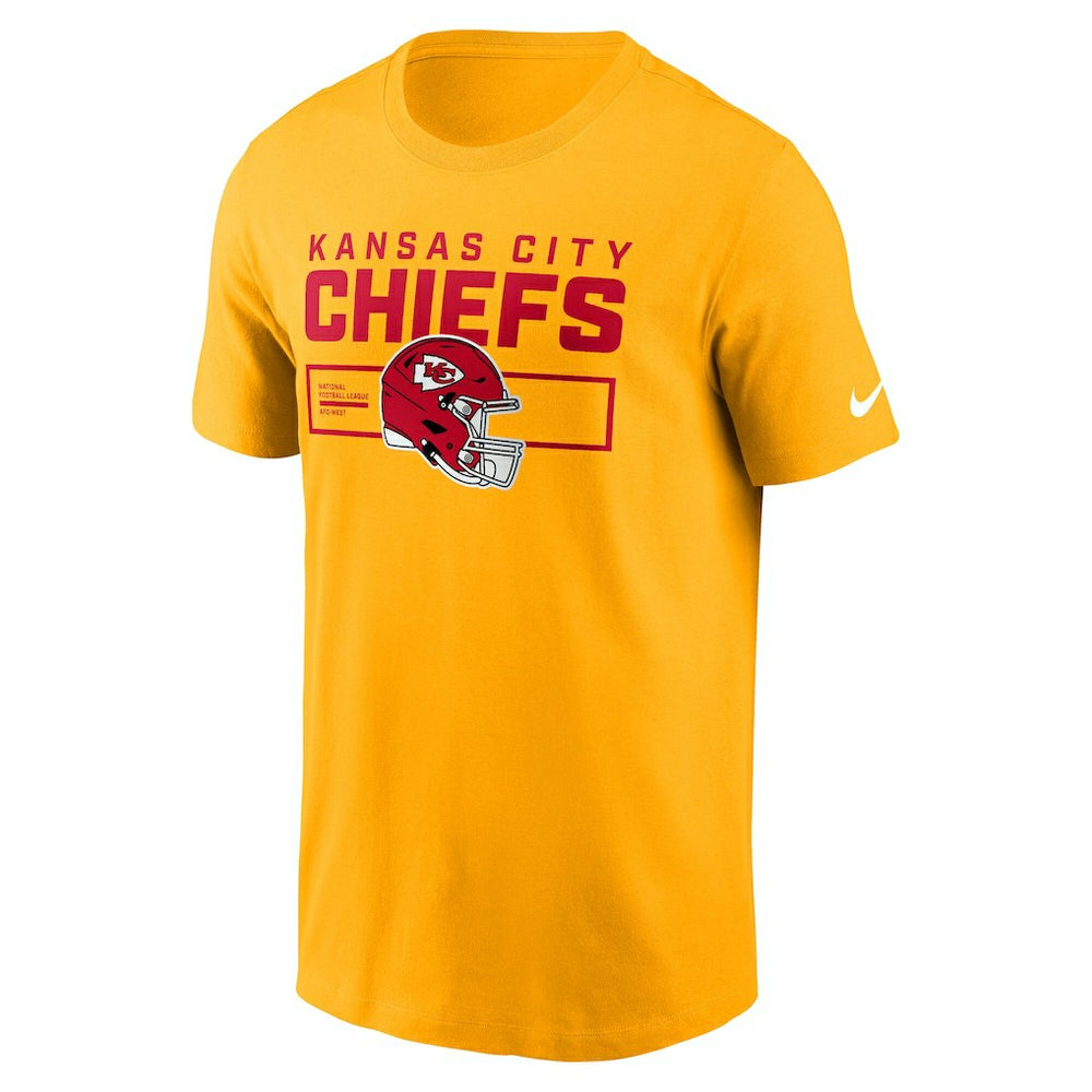 Kansas City Chiefs Primetime Helmet Essential T-Shirt - Gold sale