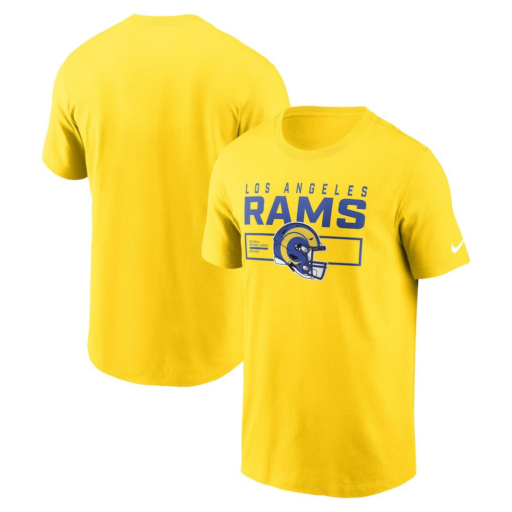 Los Angeles Rams Primetime Helmet Essential T-Shirt - Gold outlet