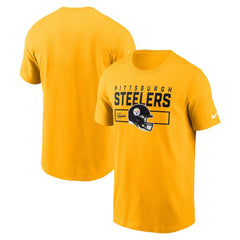 Pittsburgh Steelers Primetime Helmet Essential T-Shirt - Gold cheap