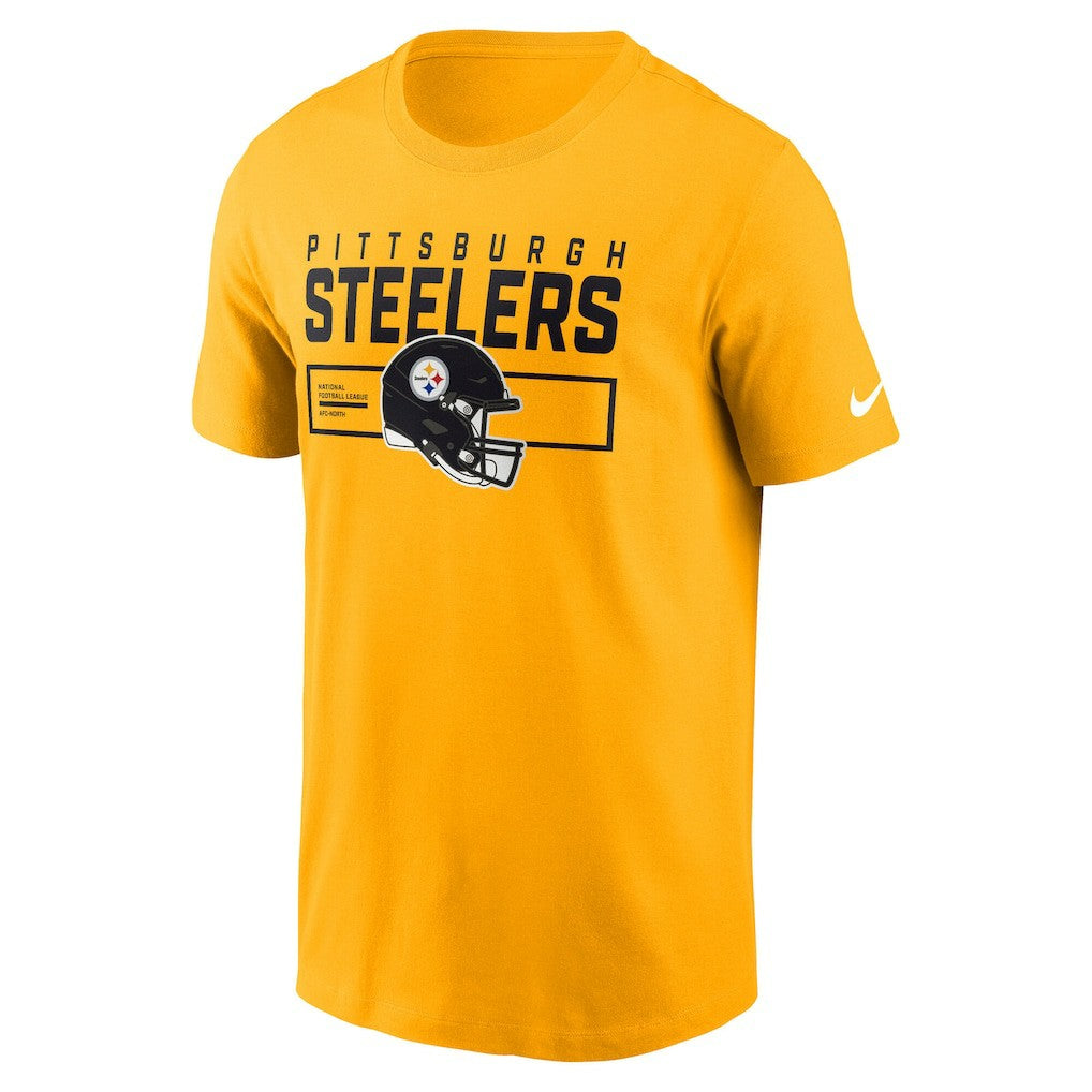Pittsburgh Steelers Primetime Helmet Essential T-Shirt - Gold cheap