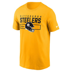 Pittsburgh Steelers Primetime Helmet Essential T-Shirt - Gold cheap