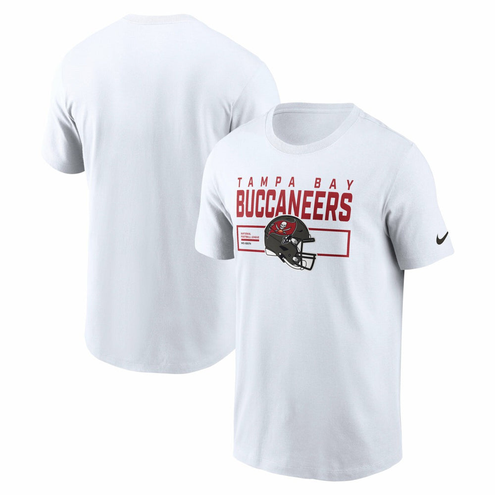 Tampa Bay Buccaneers Primetime Helmet Essential T-Shirt - White discount