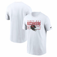 Tampa Bay Buccaneers Primetime Helmet Essential T-Shirt - White discount