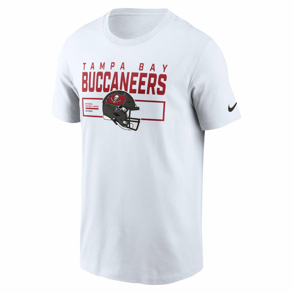 Tampa Bay Buccaneers Primetime Helmet Essential T-Shirt - White discount