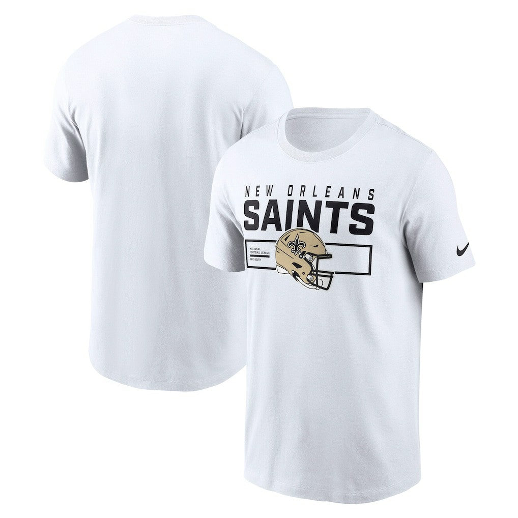 New Orleans Saints Primetime Helmet Essential T-Shirt - White online
