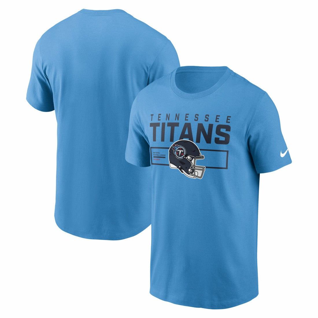 Tennessee Titans Primetime Helmet Essential T-Shirt - Light Blue discount