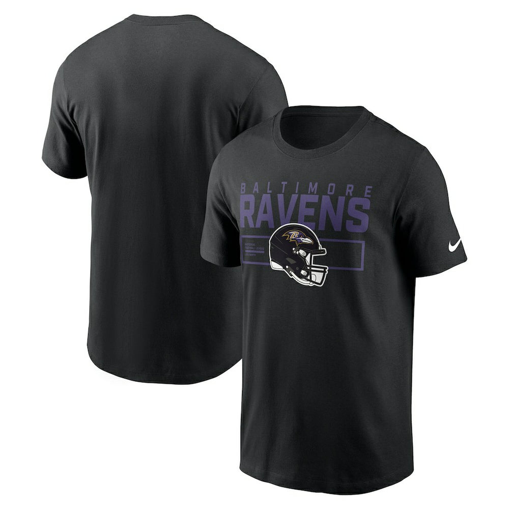 Baltimore Ravens Primetime Helmet Essential T-Shirt - Black discount