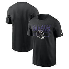 Baltimore Ravens Primetime Helmet Essential T-Shirt - Black discount