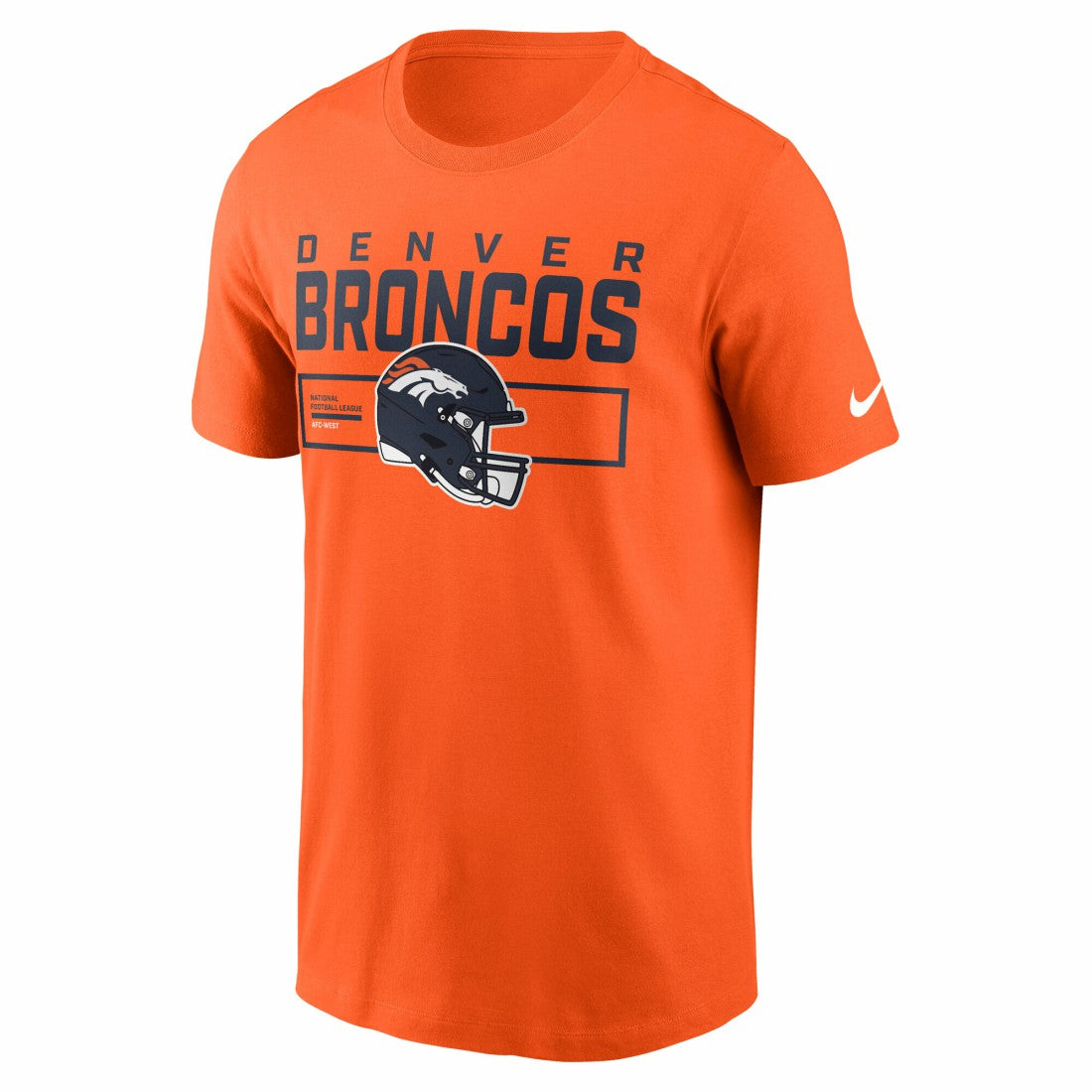 Denver Broncos Primetime Helmet Essential T-Shirt - Orange cheap