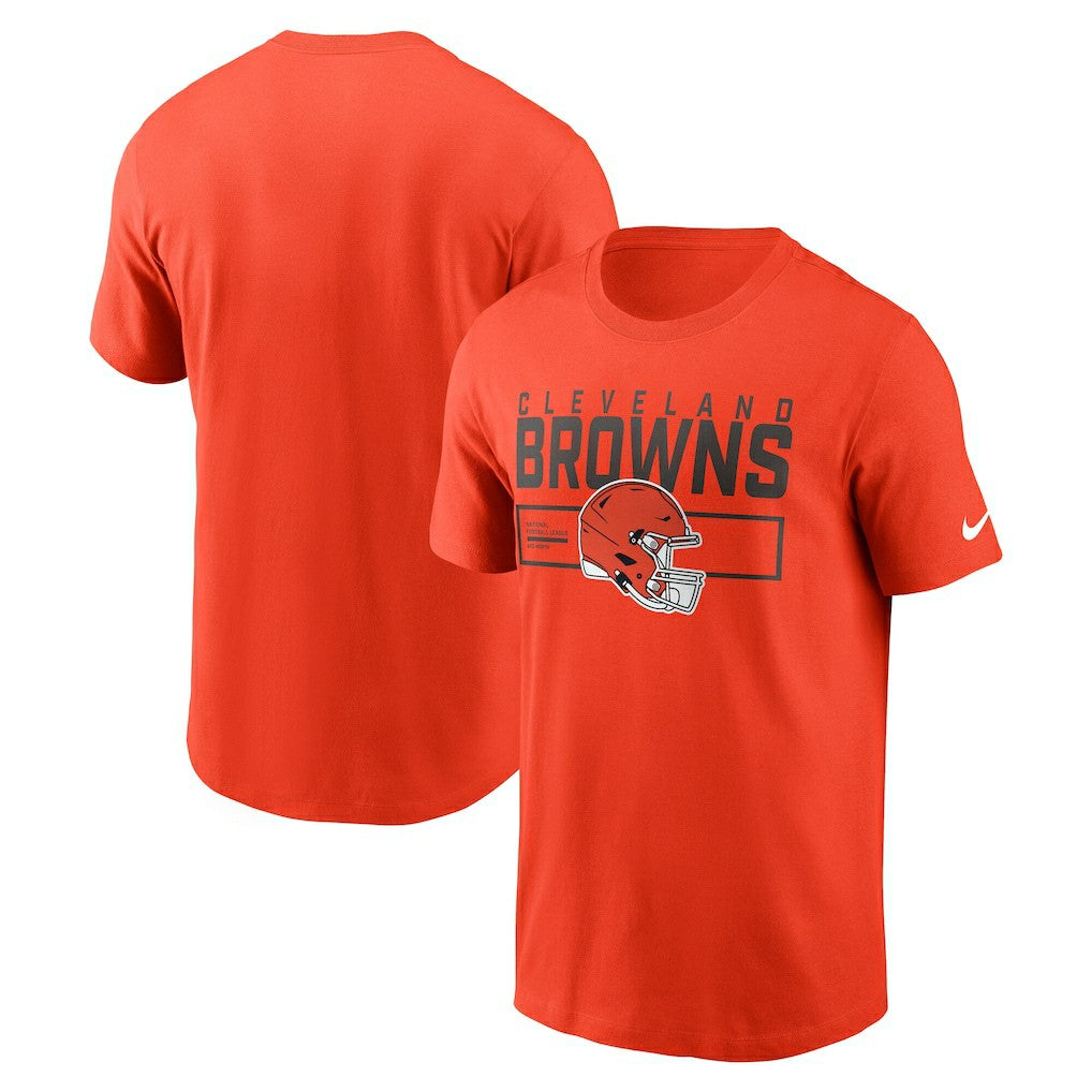 Cleveland Browns Primetime Helmet Essential T-Shirt - Orange for sale