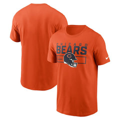 Chicago Bears Primetime Helmet Essential T-Shirt - Orange outlet
