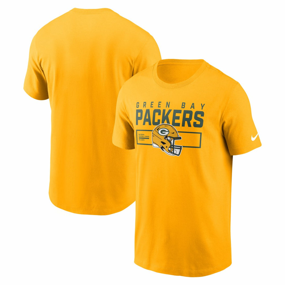 Green Bay Packers Primetime Helmet Essential T-Shirt - Gold online