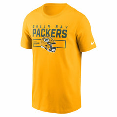 Green Bay Packers Primetime Helmet Essential T-Shirt - Gold online