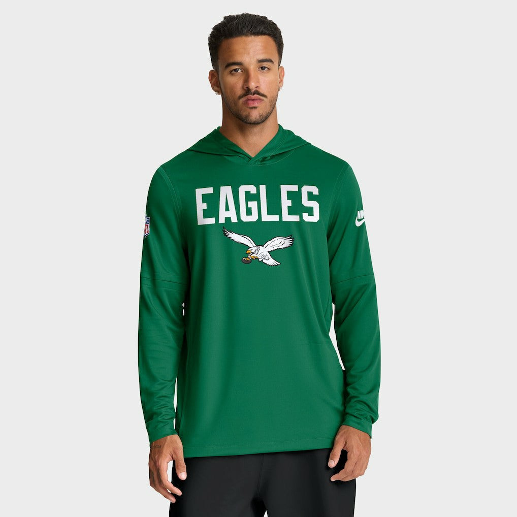 Philadelphia Eagles Big & Tall Alt Pack Dri-FIT Long Sleeve Hoodie T-Shirt  - Kelly Green for sale