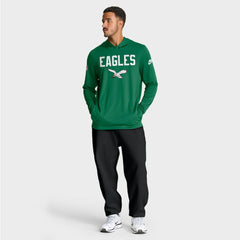 Philadelphia Eagles Big & Tall Alt Pack Dri-FIT Long Sleeve Hoodie T-Shirt  - Kelly Green for sale